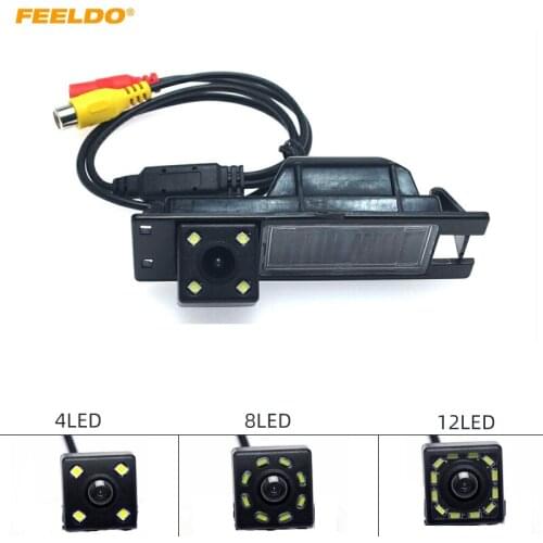 FEELDO 1Set Car CCD Rear View Camera with LED For Opel Astra H J FIAT Grande Buick Regal Backup Parking Camera #FD1035