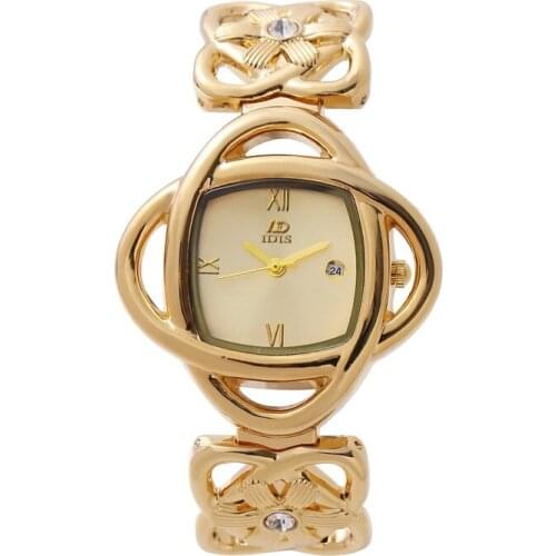 2021 IDIS Watches Leather Quartz Wrist Luxury Quartz Women Square Ladies Students watch