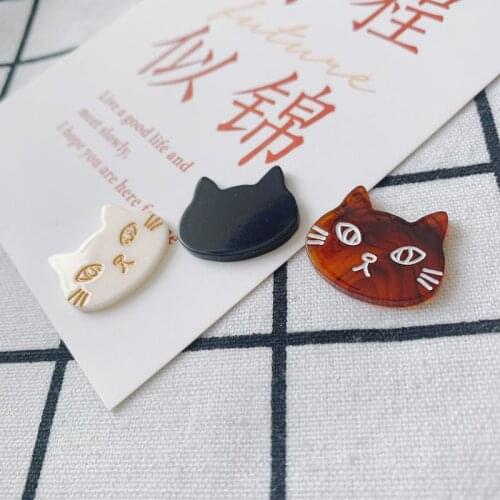 DIY jewelry accessories wholesale resin cute cat holeless fashion trend cute wind patch material