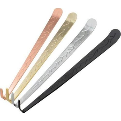 Stainless Steel Hook Carved Patterns Put Out Extinguish Wick Dipper Candle Snuffer Tool