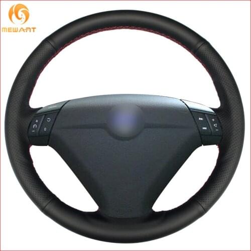 MEWANT Black Artificial Leather Car Steering Wheel Cover for Volvo S80 2004 2005 XC70 2004-2007 Interior Accessories Parts