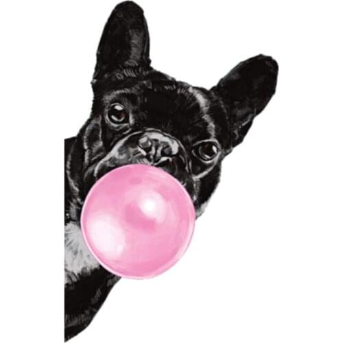 Funny Bubble French Bulldog Cute Vinyl Creative Stickers Windows Bumper Decals JDM DRIFT Racing Decor