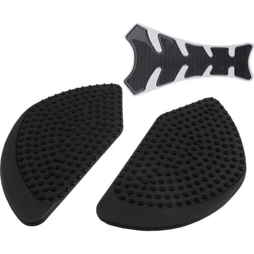 Motorcycle Anti Slip Protector Stickers Tank Pads Side Gas Knee Grip Traction Pads + Fish Bone Decal For Kawasaki Z650 2017