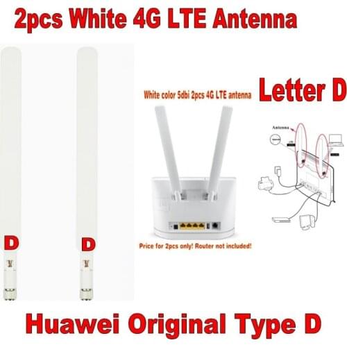 GENUINES Huawei B525 B593 B315 B310 Antenna pair 2X External Antenna Original Type D (Router not included)