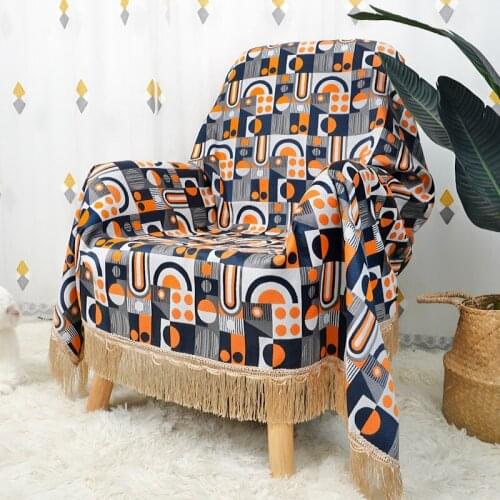 New nordic throw blanket geometry Sofa Towel Thicken home decor Blanket for beds Four Seasons Multifunction Cover Picnic mat rug