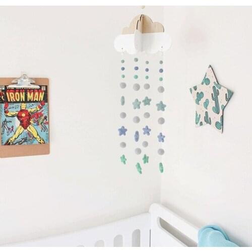 Baby Rattle Baby Bed Toy Music Box 0-24 Months Rotating Cloud Bed Bell Carousel Newborn Gift Bed Bell