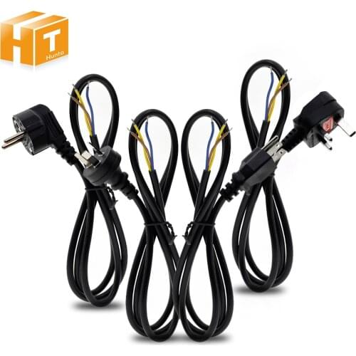 Lighting Power Cords 0.75mm 2pin 3pin EU / US / AU / UK Plug Power Line 1.5meters
