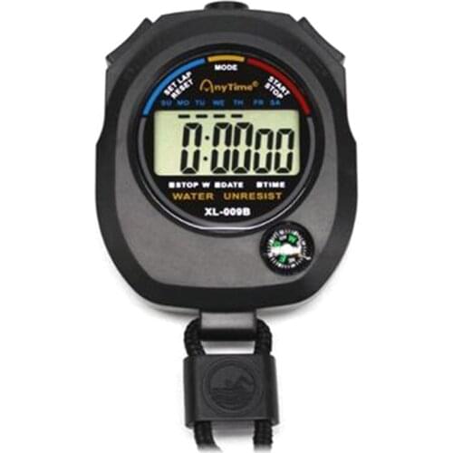 Sports 2021 Waterproof Digital LCD Stopwatch Chronograph Watch Timer Counter
