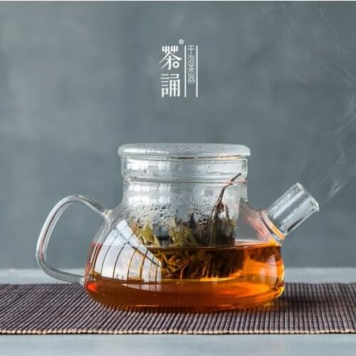 Glass teapot filtration small size heat-resistant high temperature boiling water kettle brewing Kungfu flower tepot household