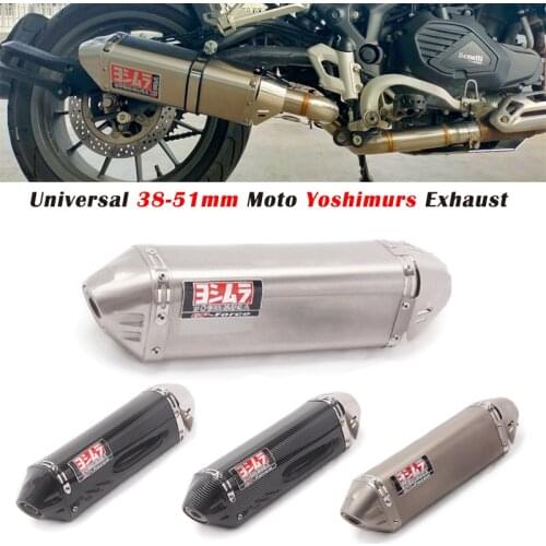 51mm Universal Motorcycle Yoshimura Exhaust Escape System Modified Carbon Fiber Muffler DB Killer For 502c CBR500 DUKE 790 ER6N