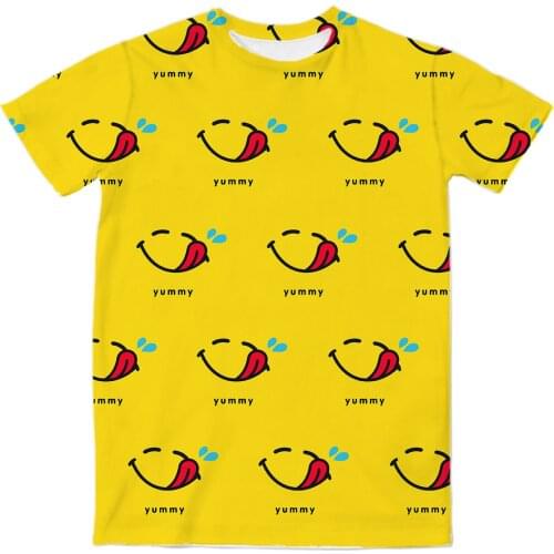 Real USA American Size Yummy sublimation printing T-shirts plus size 4XL 5XL 6XL