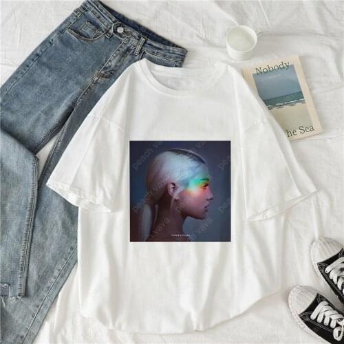 Thank U Next Fashion Ariana Grande Print Women Clothes Short Sleeve Tops Vogue T-Shirt casual Femme Camiseta Mujer Tumblr tops
