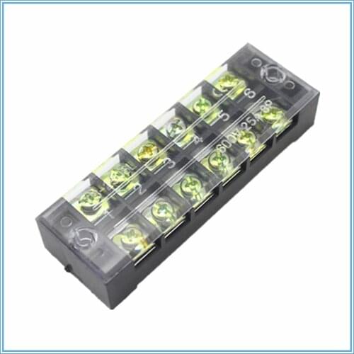 1Pcs Dual Row Screw Terminal Block Strip 600V 15A TB-1506