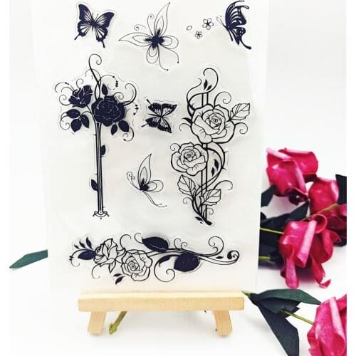 11*16CM Hot selling vine transparent clear stamp / silicone seal roller stamp DIY scrapbook album / card production