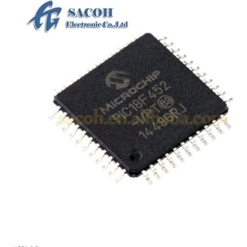 2PCS/Lot New OriginaI PIC18F452-I/PT or PIC18F452-E/PT or PIC18F452-I/P or PIC18F452-E/P QFP-44 High-Performance Microcontroller
