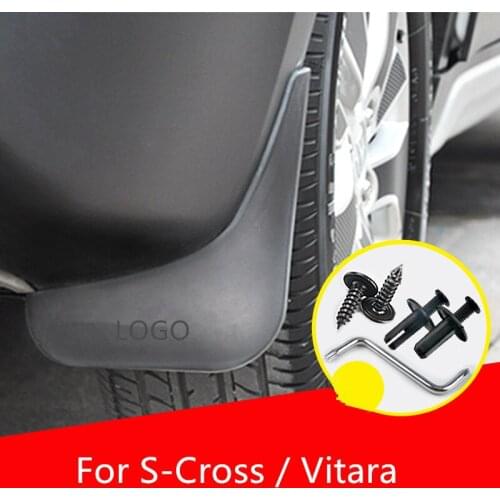 4PCS ABS High Quality Flexible Mudguards For Suzuki S-Cross Vitara DB202