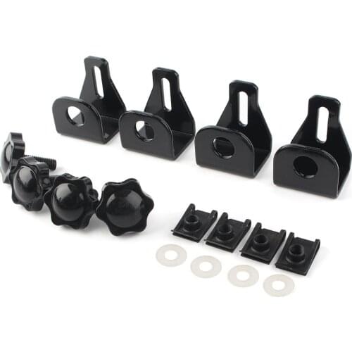 4x Motorcycle Saddlebag Lock Mounting Security Theft Deterrent Brackets for Harley Touring