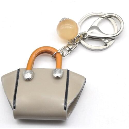 Acrylic Keychain Fashion Handbag Shape Jewelry Key Chain Pendant Sleutelhanger Key Ring Llaveros Para Mujer Chaveiro Llavero