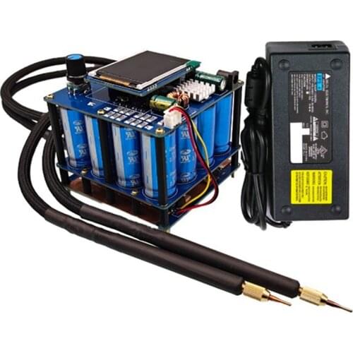 HOT-1600F Spot Welder DIY Capacitor Pulse Spot Welding Machine 18650 Battery Pack Welding Controller Welding Tools US Plug