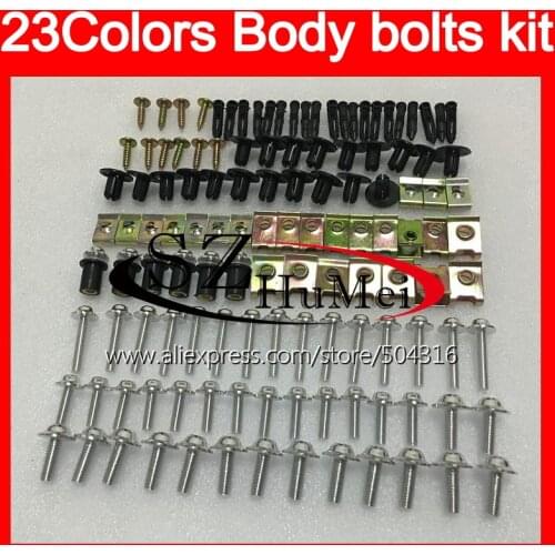 Fairing bolts full screw kit For YAMAHA YZF1000R 1996 1997 1998 1999 YZF 1000R 2002 2003 2004 2007 Windscreen bolt screws Nuts