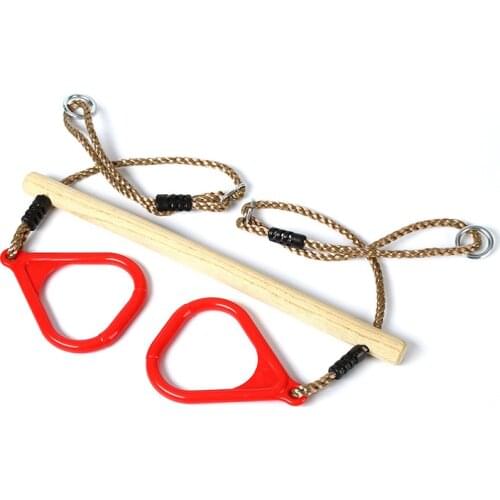 Wooden Rings Gym Equipment for Home Kids Exercise and Fitness Rings Anillos De Madera Household Leisure Entertainment Rings