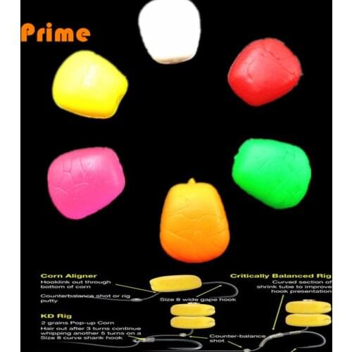 50pcs Carp Fishing Artifical Baits Maize Floating Lures Pop-up Corn Soft Bionic Simulation Pop Up Lure