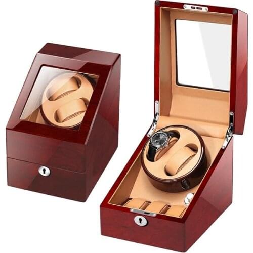 Watch Box Automatic Watch Winder Rotator Holder PU Leather Watch Winding Storage Case 2+3 Display Box Organizer Silent Operation