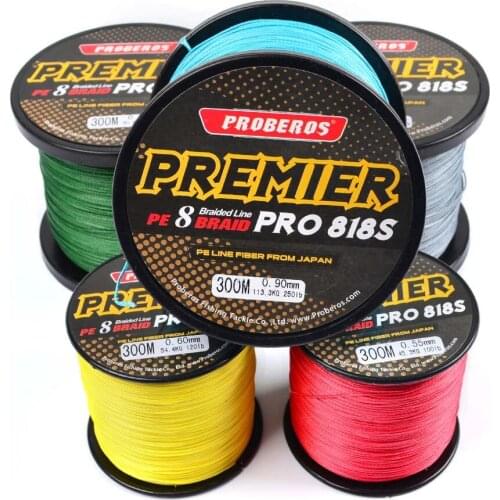 Fly Fishing 300M 8 Strands PE Braided Fishing Line 5LB - 300 LB Multifilament Wire PREMIER Fly Fishing Carp Fishing Braided Yarn