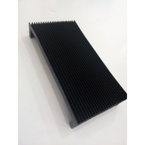 Lmax=500mm,U type machine protective accordion bellows inside W500mm x H120mm for machine tools