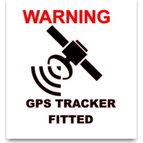 Fashion Car Sticker Gps Warning Tracker Fitted Accessories Reflective Waterproof Cover Scratches PVC Decal,9cm*8cm