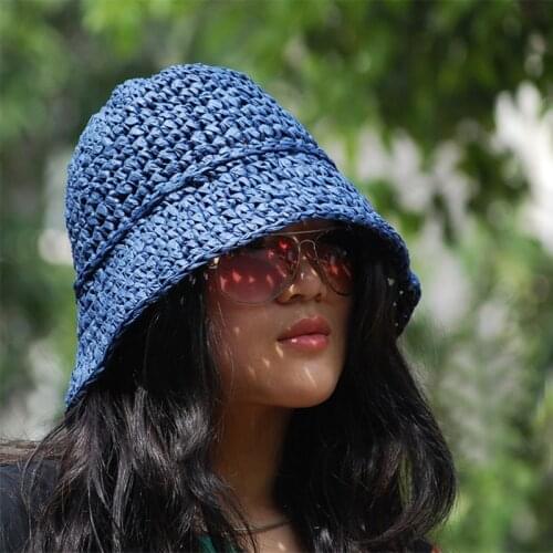 Fashionable Hats For Women Sun straw Cap Handmade fisherman hat