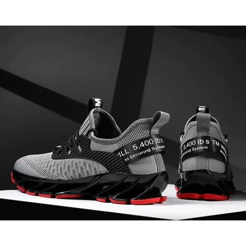 New Lightweight Men Running Shoes Outdoor Black White Sneakers Breathable Shoes Mesh Soft Jogging Tennis Shoes Zapatillas Size46