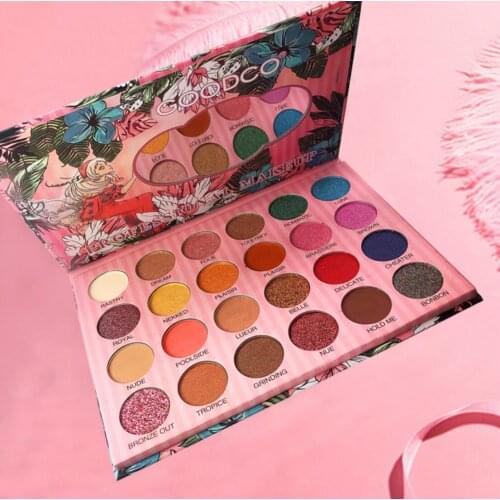 New 24 color eyeshadow palette pearly matte non-smudge eyeshadow