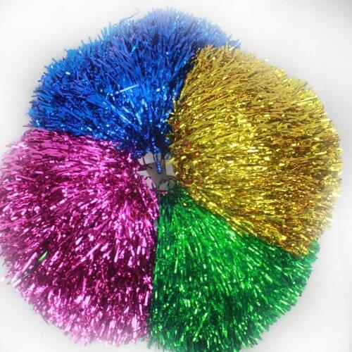 Cheerleader Cheerleading Plastic Flower Ball Pom Poms Outdoor Sports Dance Fancy Dress Night Party Costume Accessory Set Ball