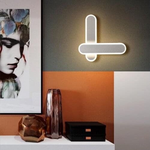 14W bedroom rectangular wall lamp modern simple fashion wall lamp personality creative lamp study corridor living room wall lamp