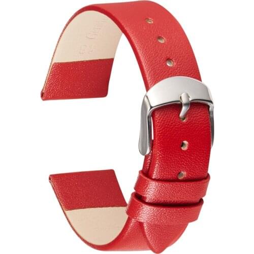 Soft Calfskin Leather Watchbands Women Fashion Bracelets Business Straps 14mm 16mm 18mm 20mm 22mm Simple Thin Watchband