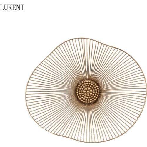 Modern Metal Home Furnishings Wall Decorations Hotel Living Room Sofa Background Wall Hanging Soft Decorations