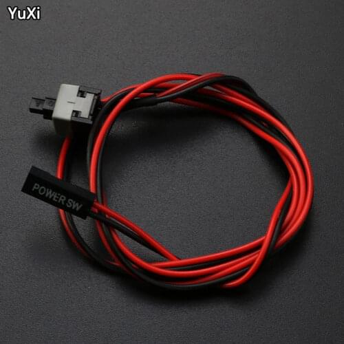 YUXI 1PCS Computer Host Switch Line Restarting Power Line AXT Computer Chassis Power Switch Line Power Cable