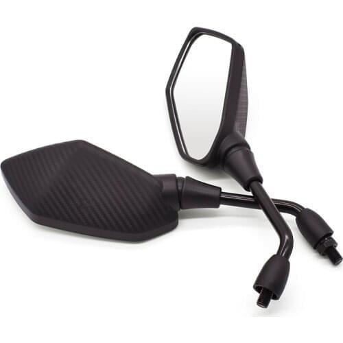 Motorcycle Mirror Side Convex Mirror 8mm 10mm Carbon Fiber Universial for Kawasaki ZX10R ZX12R Z650 Z900 Z800 Z250 Z300 ZX636R