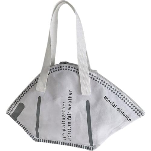 2021 New Fashion Women Large Mask Shopping Tote Bag Casual Daily Wear Shoulder Hand Bag