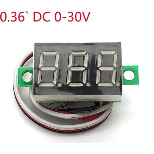 0.36 Inch Mini LCD Display Voltmeter Ammeter Voltimetro Amperimet Digital DC 2.5-30V LED Mini Digital Voltmeter Ammeter