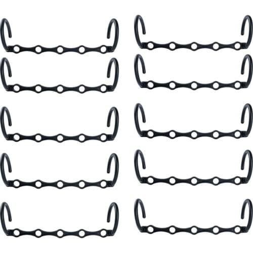 10 Pieces of Wardrobe Storage Bags and Storage Magic Hangers Sturdy Plastic Space-Saving Hangers