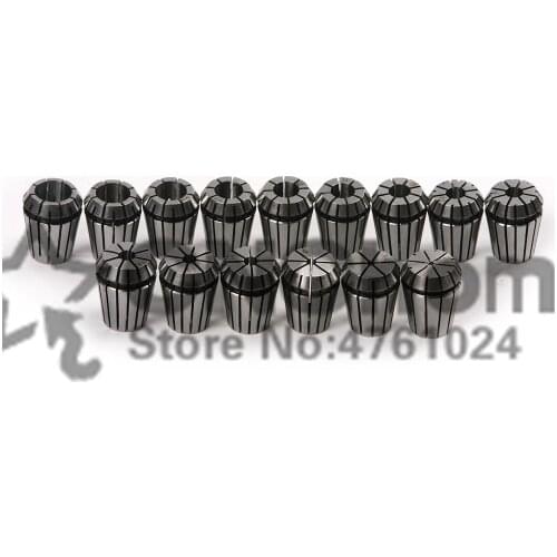 15Pcs ER25 Collet Tool Precision Spring Collet Set from 2mm to 16mm CNC Collet Chuck For Milling Lathe Tools and Spindle