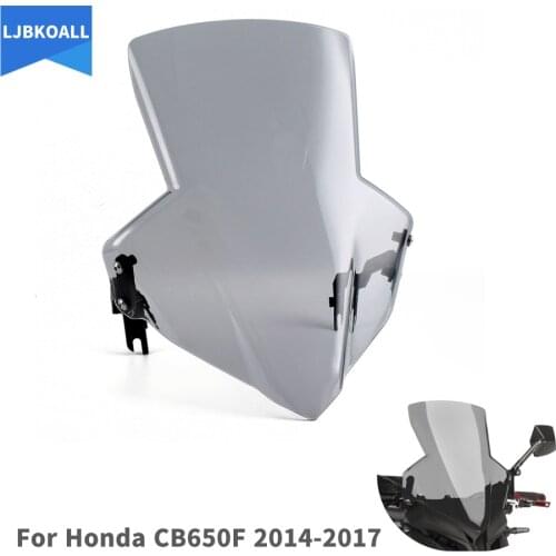 2015 CB 650F Motorcycle Fly Screen Windshield Windscreen Protector for Honda CB650F 2014-2017 CB 650 F Wind Deflector 2016