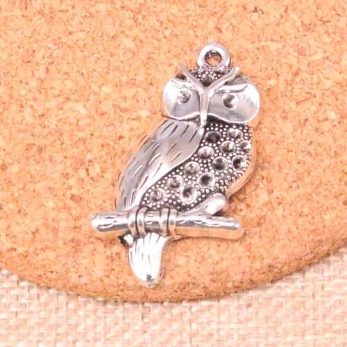 7pcs Owl Charms Metal Pendants for Bracelet and Necklace Jewelry DIY Handmade 41*22mm