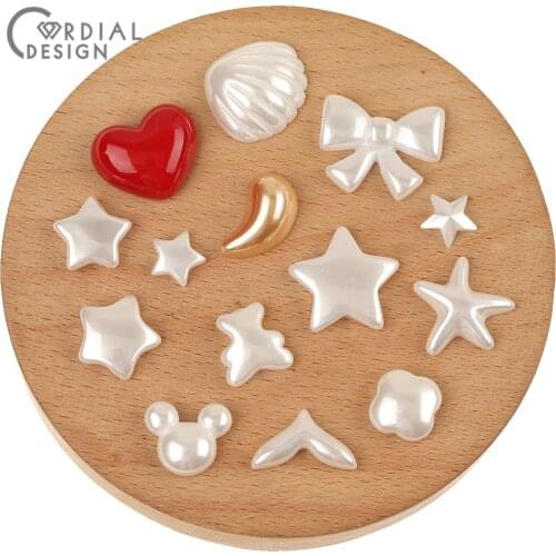 Cordial Design Jewelry Accessories/Choose/Hand Made/Acrylic Bead/Stars Shape/Imitation Pearl Patch/Jewelry Findings & Components