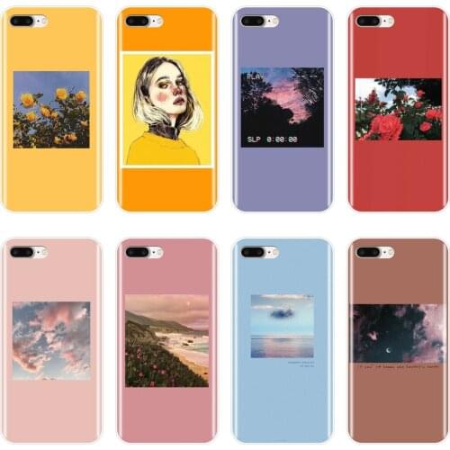 Case For iPhone X XR XS MAX 8 7 6S 6 S Yellow Flower Girl Silicone Soft Back Cover For Apple iPhone 6 S 6S 7 8 Plus Phone Case