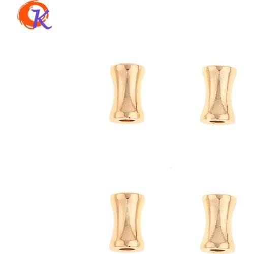 Cordial Design 100Pcs 5*8MM Jewelry Accessories/DIY Beads Making/Bamboo Joint Shape/Genuine Gold Plating/Hand Made/Earring Parts