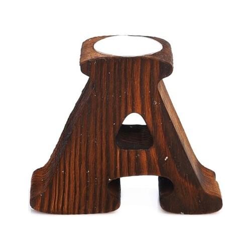 Pony Bed Wood Decorative Letter A Candle holder