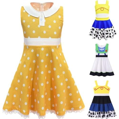 Story 4 of Toy Costume Girls Jessie Buzz Lightyear Gabby Dress Kids Cosplay Cowgirl Clothes Child Birthday Party Fancy Dress